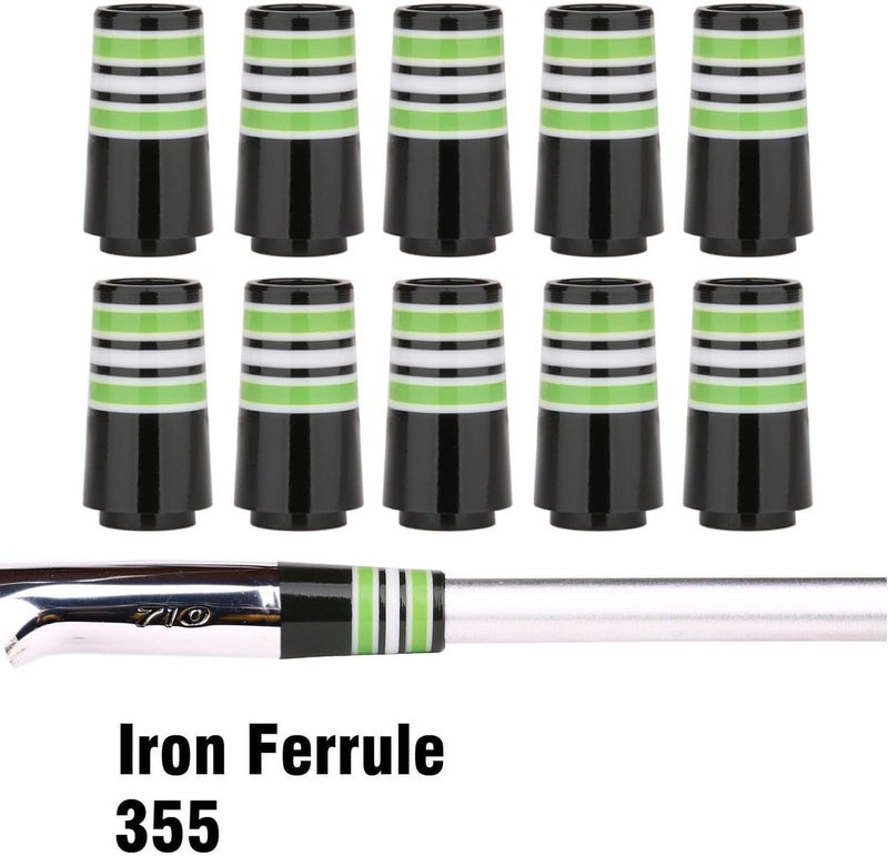 Golf Builder 10pcs Custom Tip .355 Golf Ferrules for Taper Tip Iron Wedge - Image 3